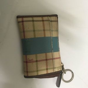 Coach key ring wallet